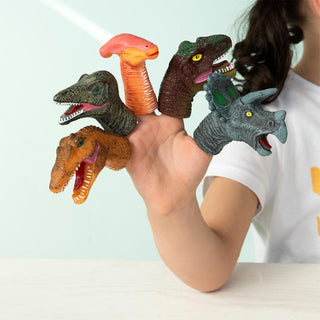 Animal finger puppets (set of 5) - Dinosaur - Shells Cafe | Shells Little Shop