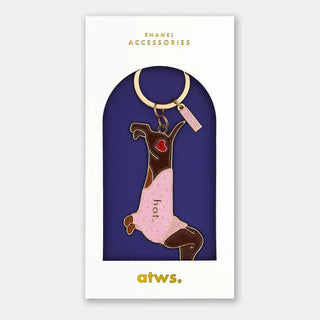 ATWS. - Hot Daschund - Keychain - Shells Cafe | Shells Little Shop