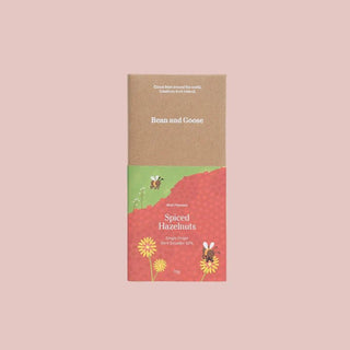 Bean & Goose 70g Chocolate Bar - Spiced Hazelnut - Shells Cafe | Shells Little Shop