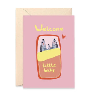 Beeb Card - Welcome Little Sardine - Shells Cafe | Shells Little Shop