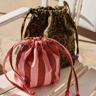 BILLIE BAG STRIPES BRICK / PINK - Shells Cafe | Shells Little Shop