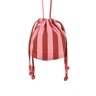 BILLIE BAG STRIPES BRICK / PINK - Shells Cafe | Shells Little Shop