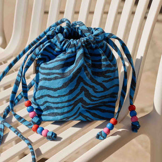 BILLIE BAG ZEBRA GREEK BLUE - Shells Cafe | Shells Little Shop