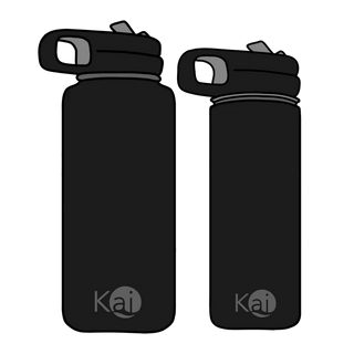 Black Kai Bottle 1000 ml/32oz - Large - Shells Cafe | Shells Little Shop