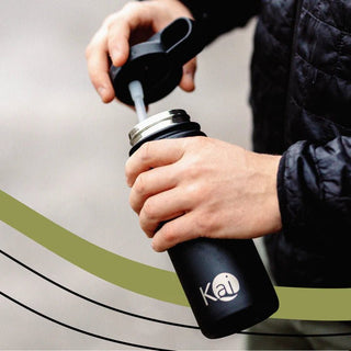 Black Kai Bottle 1000 ml/32oz - Large - Shells Cafe | Shells Little Shop