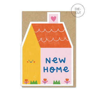 Bright New Home Card | Die-cut New Home Card: Celo bags - Shells Cafe | Shells Little Shop