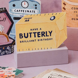 Butter Birthday Card | Funny Foodie Birthday Cards - Shells Cafe | Shells Little Shop