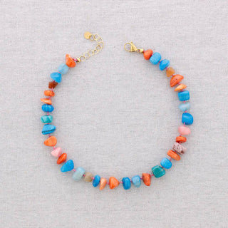 Steel Choker Beads Stones: Combined 4