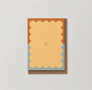 Hello Baby foiled new baby card