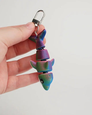 Colorful Dolphin Articulated Keychain Fidget Toy