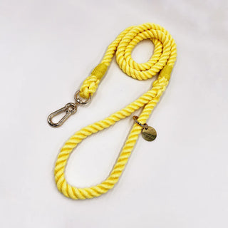 Kopi & Co Cotton Rope Lead - Yellow