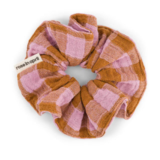 Scrunchie Lilac Gingham Check