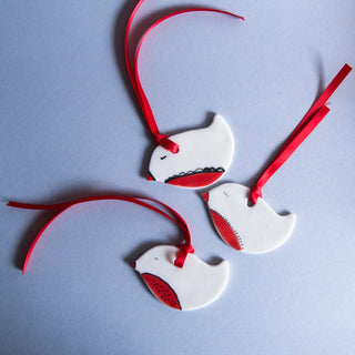 Little Robin - porcelain ornament