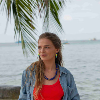 Parabaya Praia Cobalt Necklace