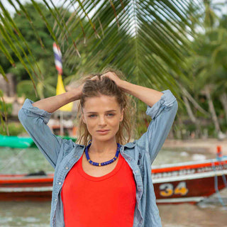 Parabaya Praia Cobalt Necklace