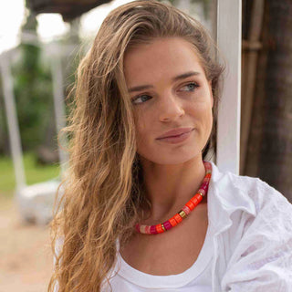Parabaya Praia Laranja-Mix Necklace