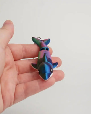 Colorful Dolphin Articulated Keychain Fidget Toy - Shells Cafe | Shells Little Shop