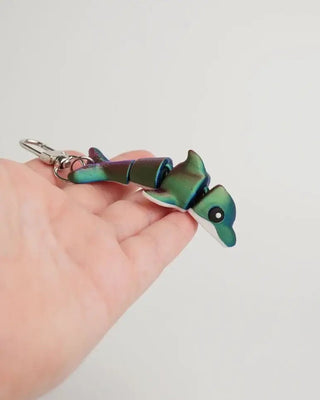 Colorful Dolphin Articulated Keychain Fidget Toy - Shells Cafe | Shells Little Shop