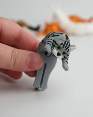 Articulated Gray Tabby Cat Fidget Toy