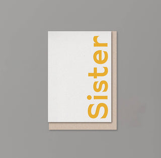 SISTER family birthday card for her