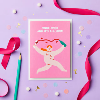 Wine Wine Birthday Card | Rude Card | Nude | Wine lovers: Celo Bags