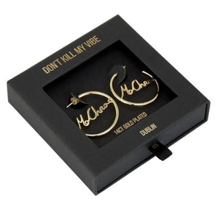 DON'T KILL MY VIBE - Mo Chroí Hoop Earrings - Shells Cafe | Shells Little Shop