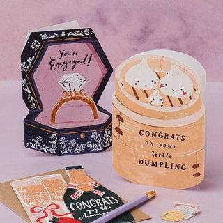 Dumpling New Baby Card | Newborn Baby Greeting Cards - Shells Cafe | Shells Little Shop