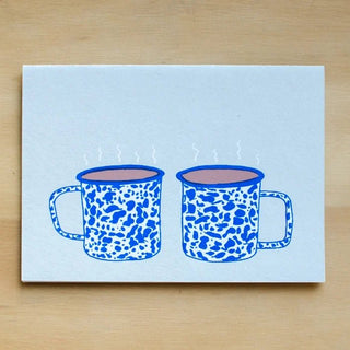 Enamel Cups Greeting Card by Alphabet Studios - Shells Cafe | Shells Little Shop