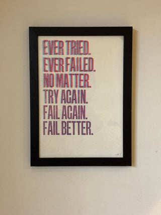 Ever Tried print, framed at Image Framers - Shells Cafe | Shells Little Shop