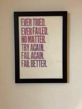 Ever Tried print, framed at Image Framers - Shells Cafe | Shells Little Shop