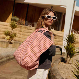 ELISA TOTE BAG TENNIS PECAN / STRAWBERRY