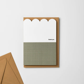 THANK YOU SCALLOP GREETING CARD: SINGLES IN CELLOS