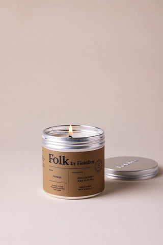 Folk by FieldDay Forage Folk Tin Candle - Shells Cafe | Shells Little Shop