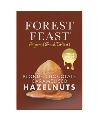 FOREST FEAST Blonde Chocolate Caramelised Hazelnuts 100 g - Shells Cafe | Shells Little Shop