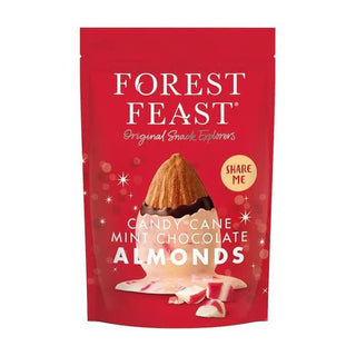 Forest Feast Candy Cane Mint Chocolate Almonds - Shells Cafe | Shells Little Shop