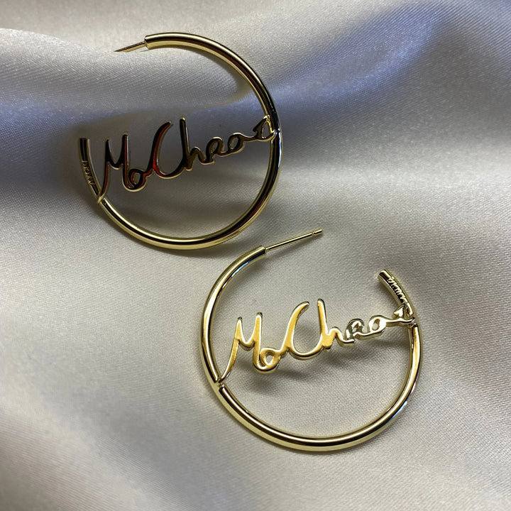 DON'T KILL MY VIBE  - Mo Chroí Hoop Earrings