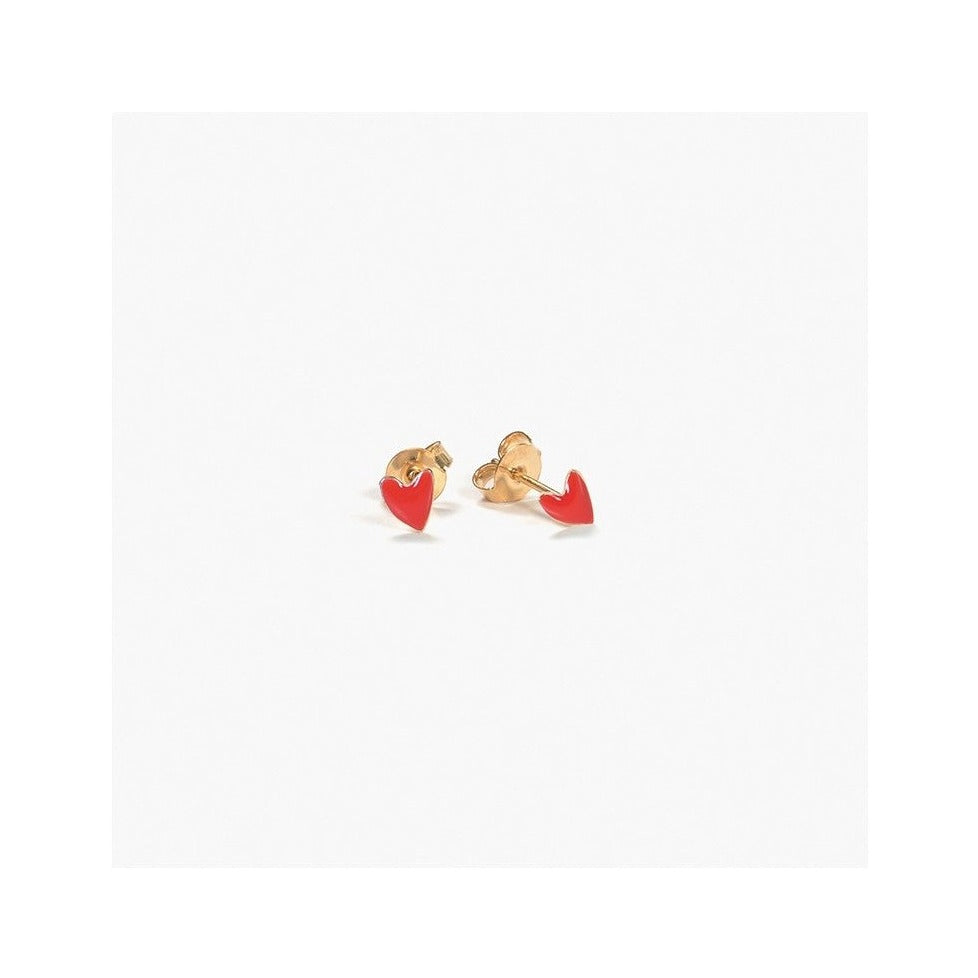Earrings - Poppy Red