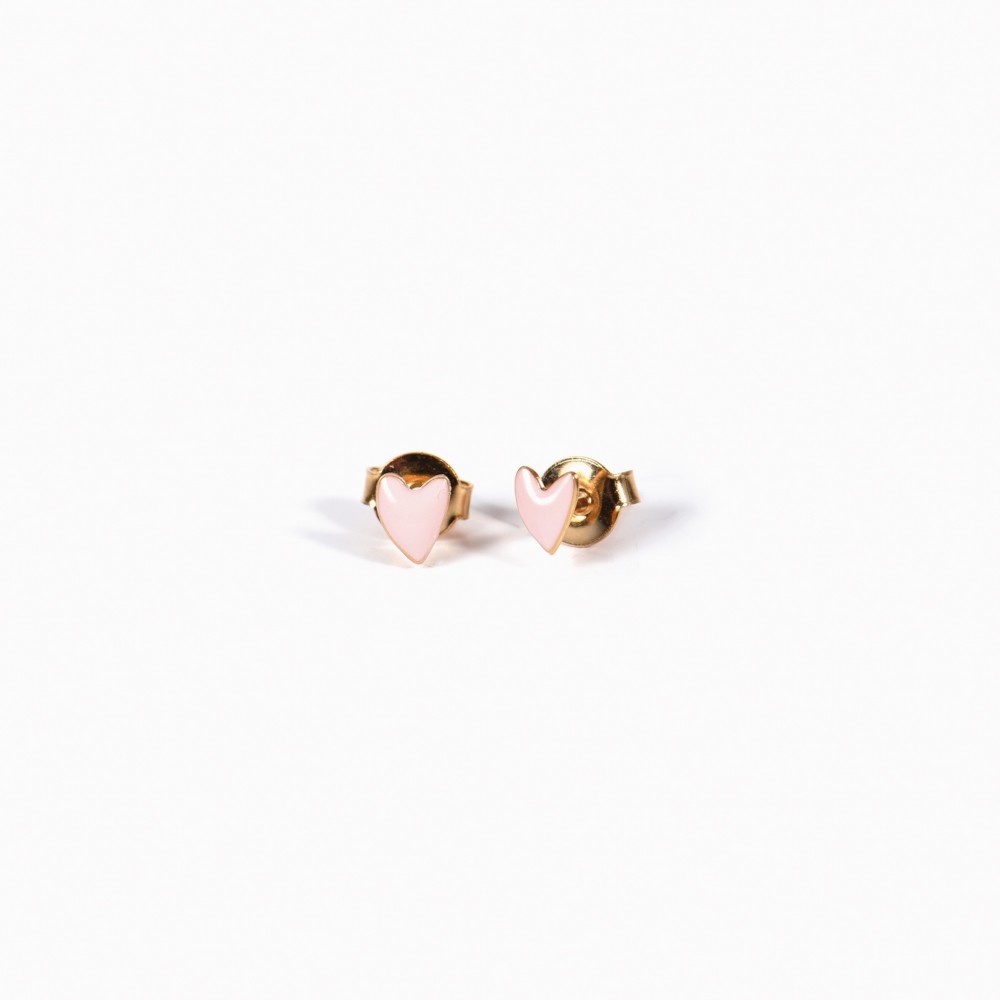 Pink Heart Earrings