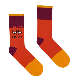 Happy Out Faceen Socks by Irish Socksciety