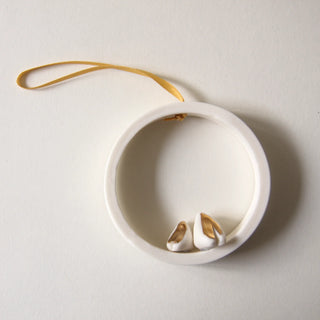 Love Bird Hoop Ornaments by KaroArt