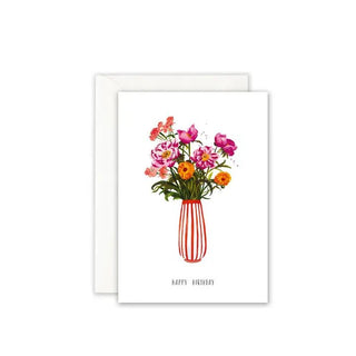 Leo La Douce Atelier Birthday Card · Happy Birthday - Pink Peonies - Shells Cafe | Shells Little Shop