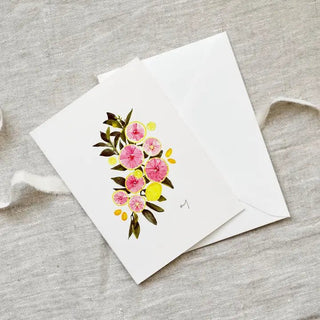 Leo La Douce Atelier Greeting Card - Pink Citrus - Shells Cafe | Shells Little Shop