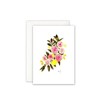 Leo La Douce Atelier Greeting Card - Pink Citrus - Shells Cafe | Shells Little Shop