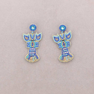 Lobster Beaded Drop Earrings: Combinado 1 - Shells Cafe | Shells Little Shop