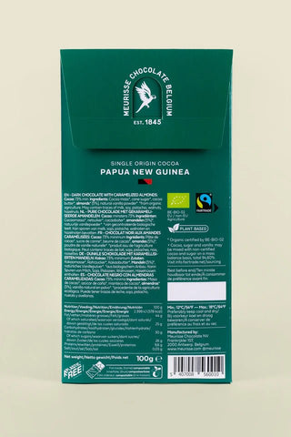 Meurisse Dark chocolate with Caramelised Almonds - Shells Cafe | Shells Little Shop