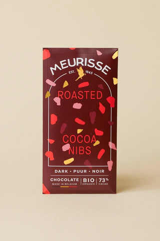 Meurisse Dark chocolate with Roasted Cacao Nibs - Shells Cafe | Shells Little Shop