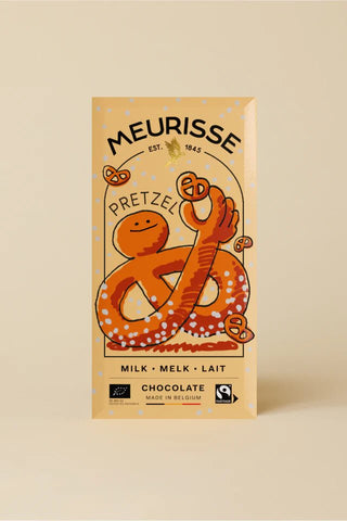 Meurisse Milk chocolate with Pretzels - Shells Cafe | Shells Little Shop