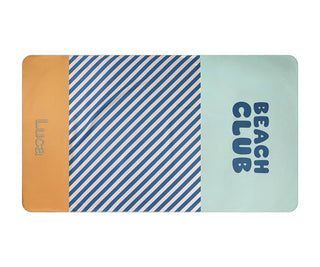 Microfiber Beach Towel Stripes Blues & Beyond - Shells Cafe | Shells Little Shop