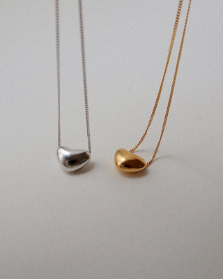 Lines & Current 'Mini 'Heart in the Clouds' Chain Necklace - Silver