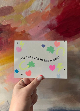 Neon Pop! All the luck in the world by Pickled Pom Pom - Shells Cafe | Shells Little Shop
